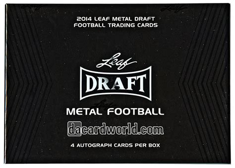 2014 leaf metal draft football hobby box|2014 Leaf Metal Draft Football Hobby Box .